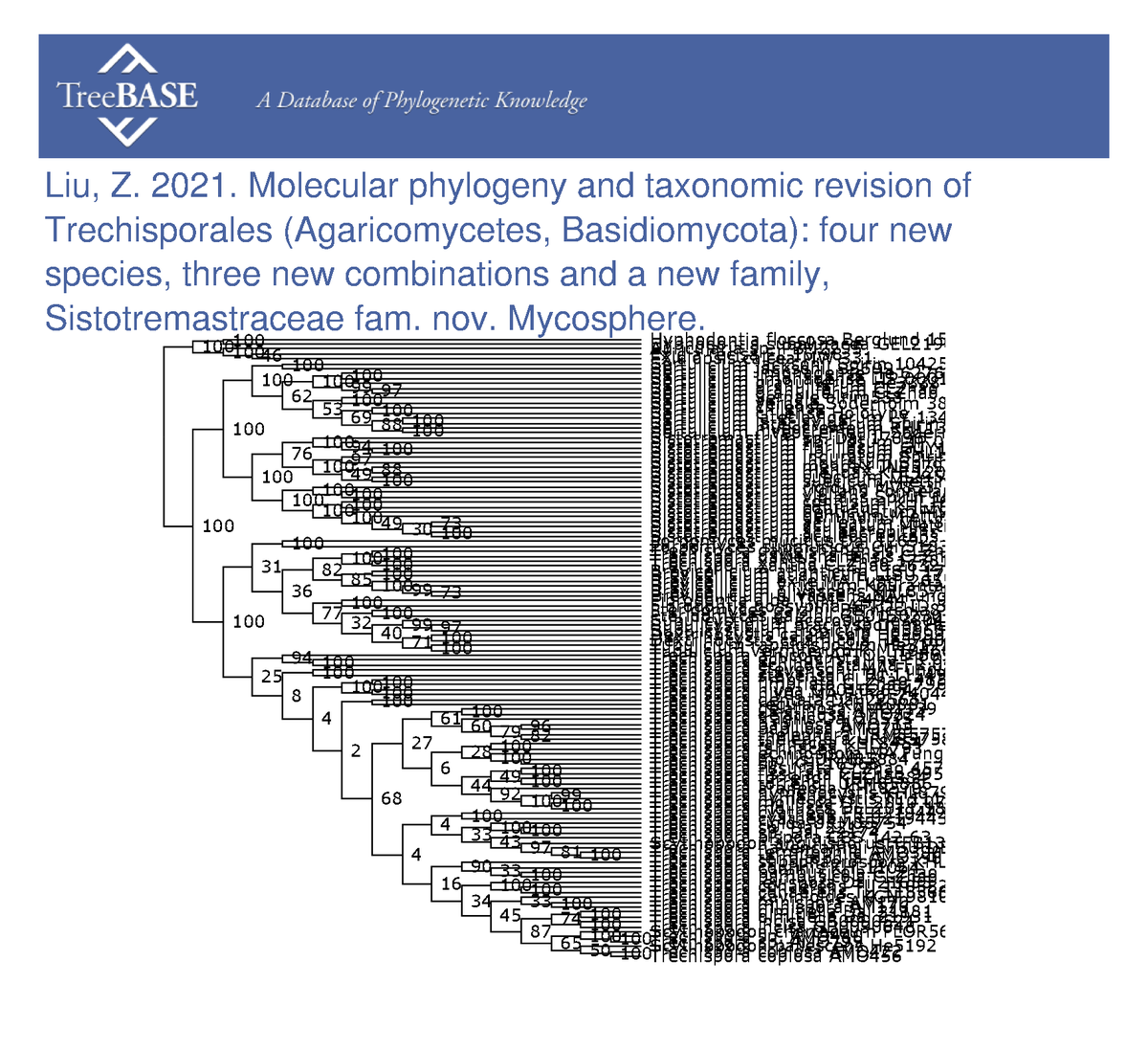 treebase's tweet photo. Zhan-Bo Liu shared their data with #TreeBASE on Feb 07, 2023. #Mycosphere

https://t.co/kTo33OcONN https://t.co/xO8zHInVVu