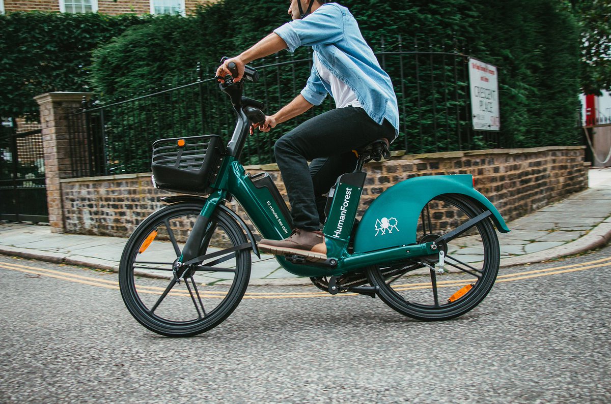 How British shared e-bike firm <a href="/humanforest_uk/">HumanForest</a> is growing roots by turning London's urban jungle into a vibrant forest (we'll stop with the tree-dious jokes now, promise) moveelectric.com/e-bikes/humanf…⚡️🚲🌲🌳