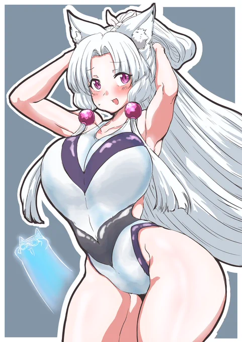 #タコ姉ちゅわちゅわチューズデー 
今日の競泳水着です 