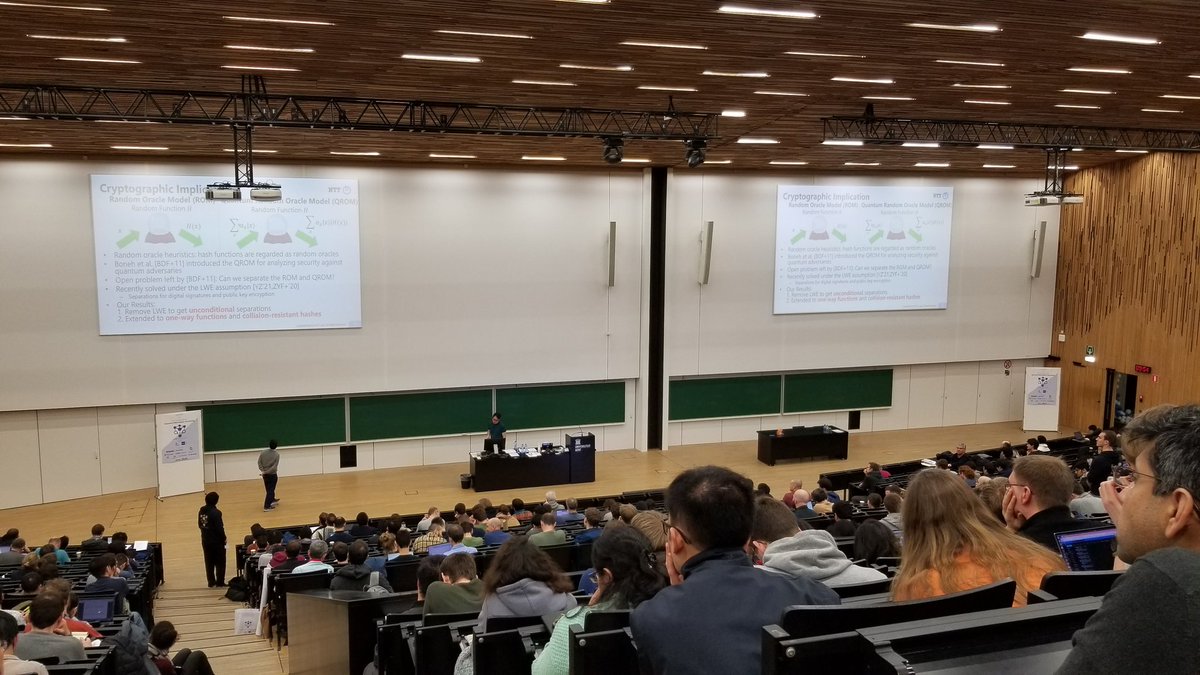 Day 2 of #QIP2023 off with a bang. A great plenary by Takashi Yamakawa.