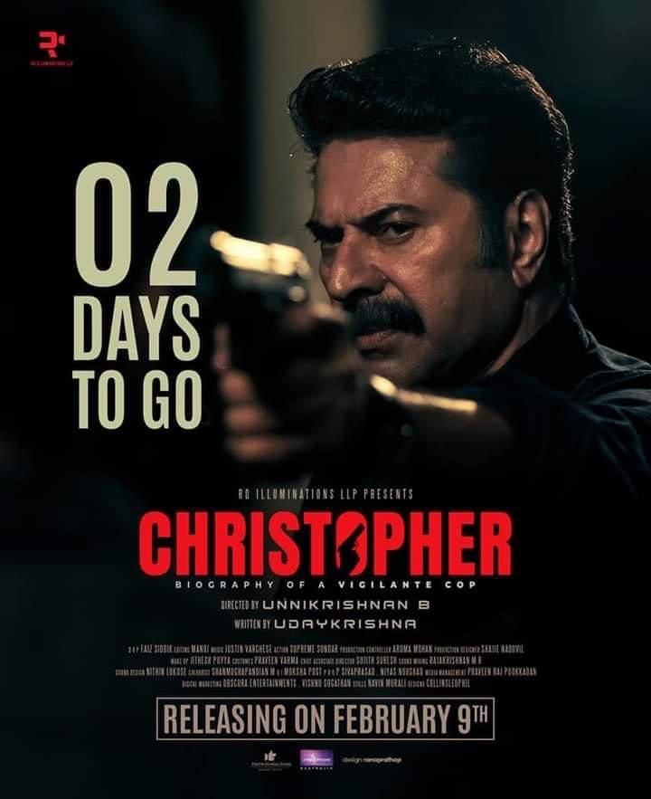 Christopher Movie All Set to Arrive on February 9th !!

2 Days to Go 🔥🔥 | Bookings Open Now ⭐

#Mammootty #Christopher #UnnikrishnanB #UdayKrishna #Mammootty #Sneha #AishwaryaLekshmi #Christopher #SyndicateCinemas #BUnnikrishnan #AmalaPaul #VinayRai #TruthGlobalFilms 🔥