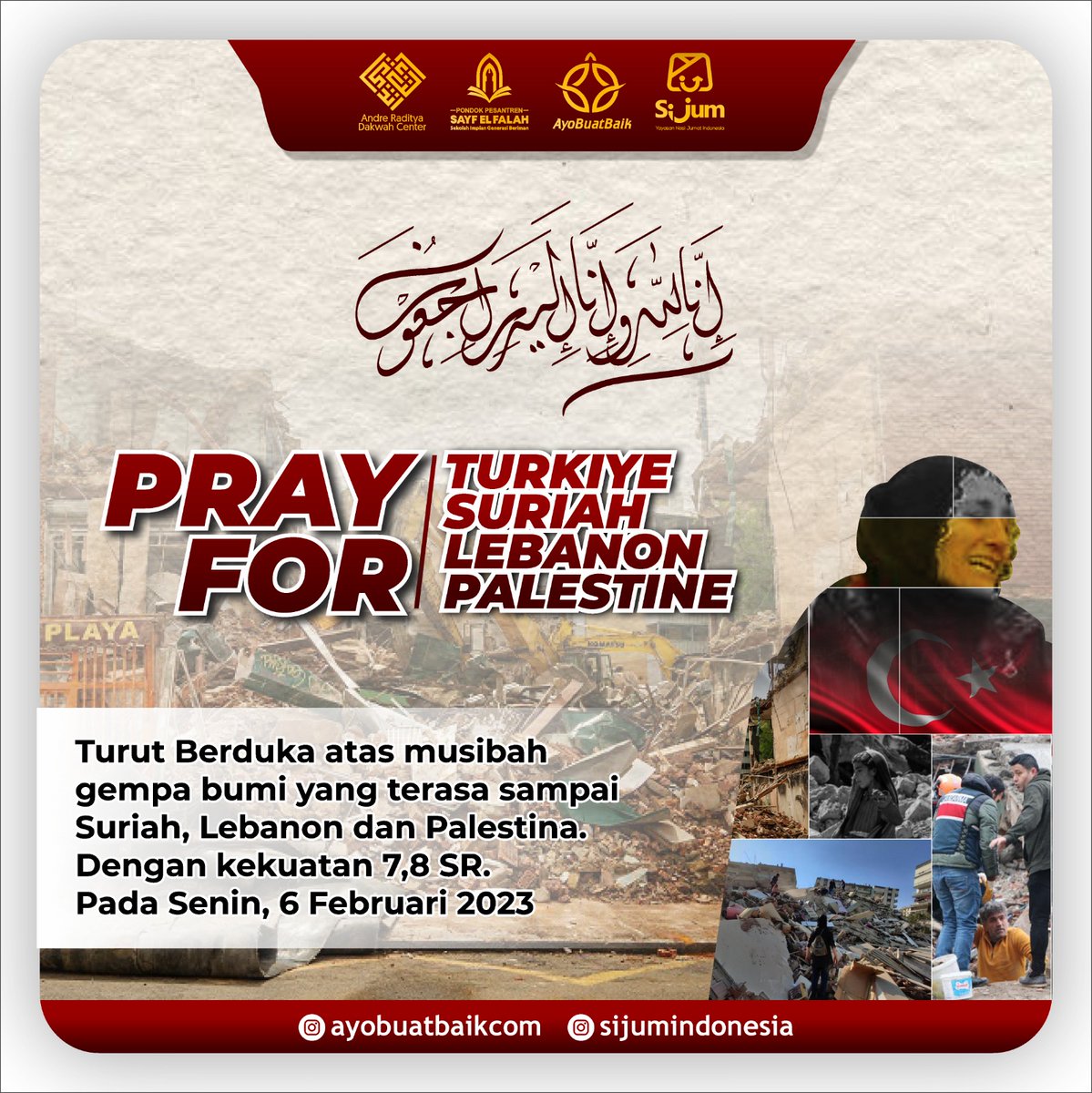 Innalillahi wa innaillaihi roji'un.. #PrayForTurkiyeSyria