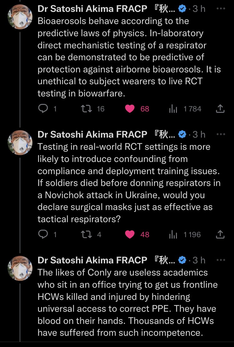 ailment73's tweet photo. Miksi tuore #CochraneReview maskeista on vastuutonta, mekanistisia tieteenaloja ymmärtämätöntä tuubaa #koronafi #hengityssuojain #FFP2 #FFP3 #maskisuositus https://t.co/TXNMJg13Wx