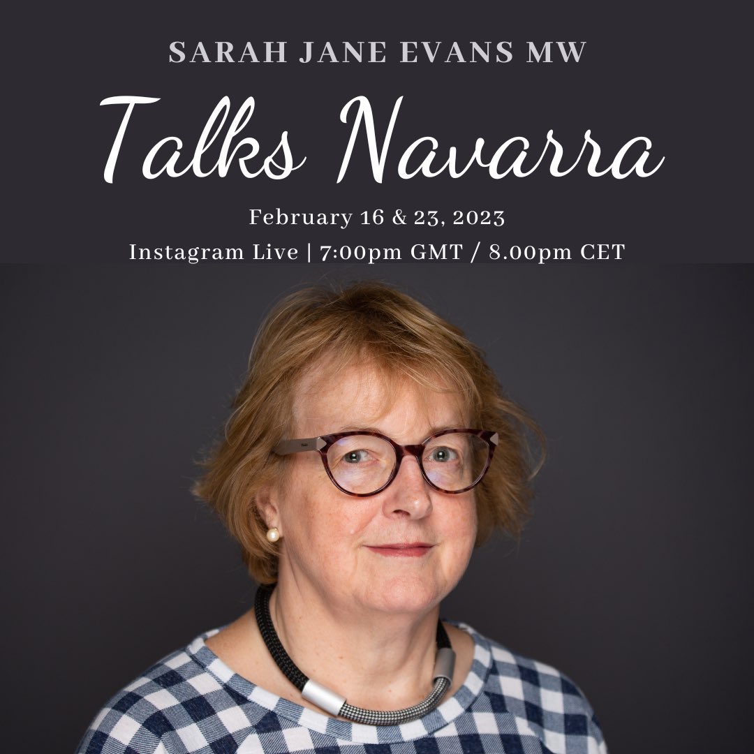 Join us on Instagram LIVE later this month when we’ll be talking all things Navarra with <a href="/SJEvansMW/">Sarah Jane Evans MW</a> 
#navarra #spain #wine #garnacha #tempranillo #chardonnay #cabernetsauvignon #merlot #syrah 
#winecaballeros