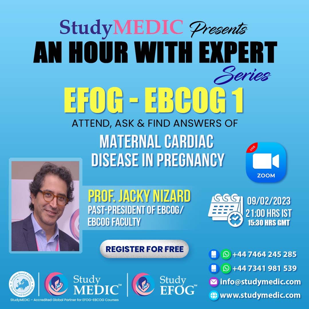 EBCOG_EU's tweet photo. Studying for the EFOG-EBCOG Part 1 KBA exam? Check out the free preparatory webinar this Thursday 9 Feb with Past-President Jacky Nizard. Register here: https://t.co/KtSxdW4xoy
#obgyntwitter #EFOG https://t.co/6LwqhezBwM