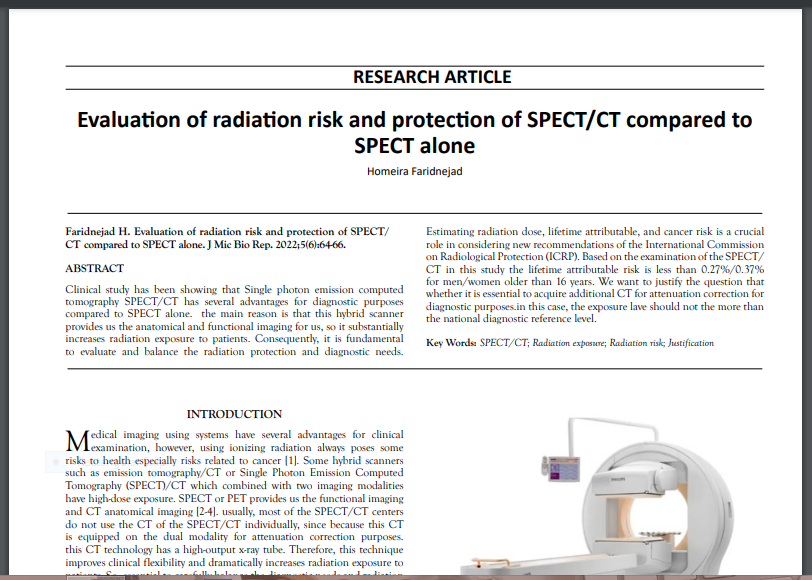 microbiotech1's tweet photo. Latest Article Published- Evaluation of radiation risk and protection of SPECT/CT compared to SPECT alone.
Corresponding Author-Homeira Faridnejad
Link-https://t.co/Vfy1VzlR3z
#Journal #Microbiology #Biotechnology https://t.co/q0DEXRILBr