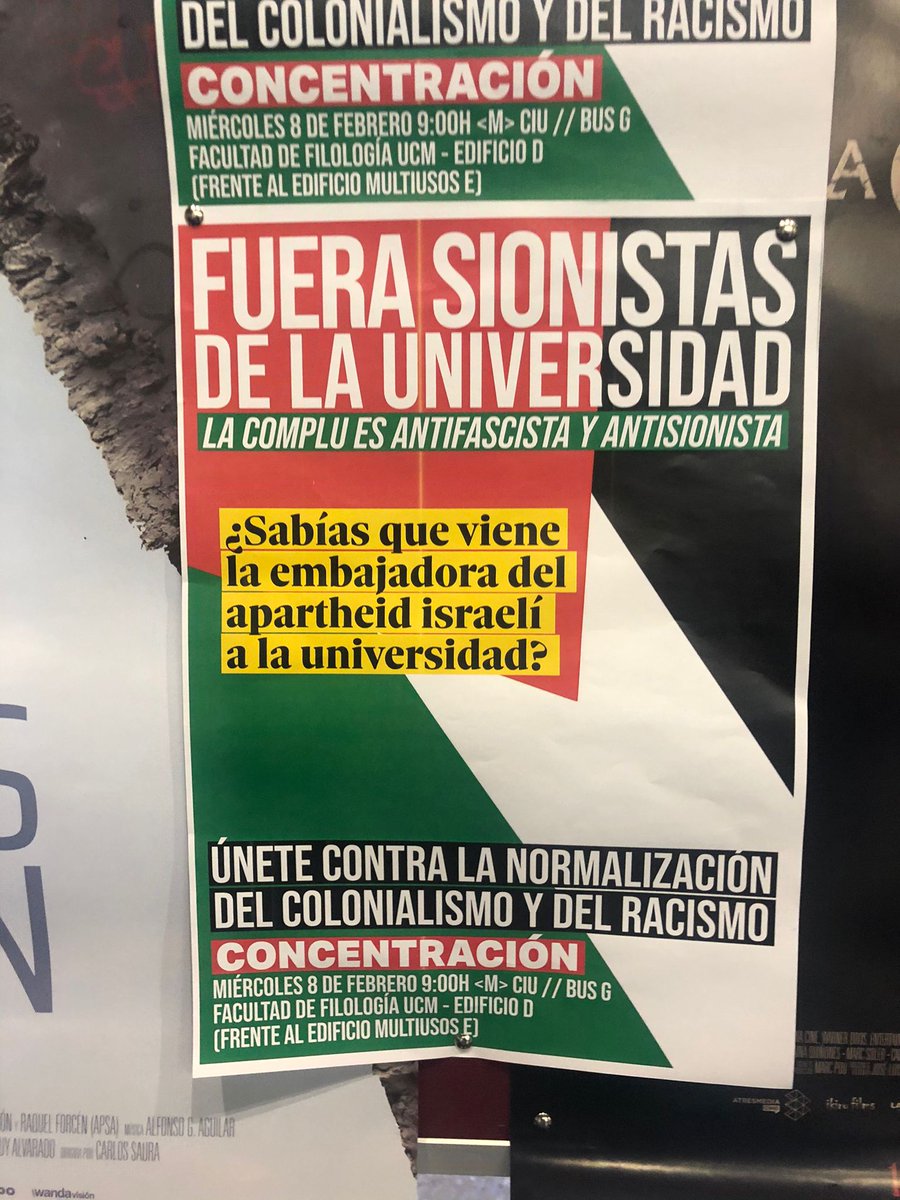 FEJJE_Oficial's tweet photo. Carta abierta enviada a @isabeldurangi , decana de la @FilologiaUCM en la que denunciamos públicamente la concentración convocada el miércoles 8 de febrero en la Facultad de Filología contra la Embajadora de Israel en España.

#StopAntisemitismo https://t.co/Ho266DwvCd