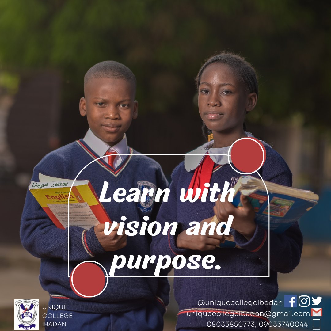Start turning your dreams into goals and your goals into action plans. 

This is our learning model and we are more than ready to help your kids achieve their dreams. 
Visit us today.

#uniquecollege #uniquecollegeibadan #WeAreUnique #Happyresumption  #education #educationmatters