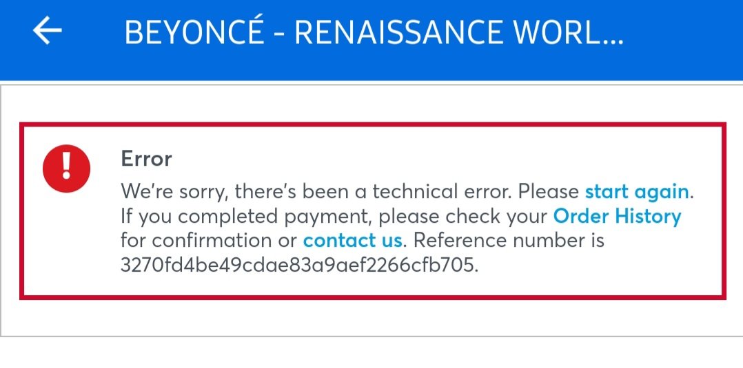 MandyPea1205's tweet photo. Are you kidding me? @Ticketmaster 🤡 https://t.co/idVBa487EJ