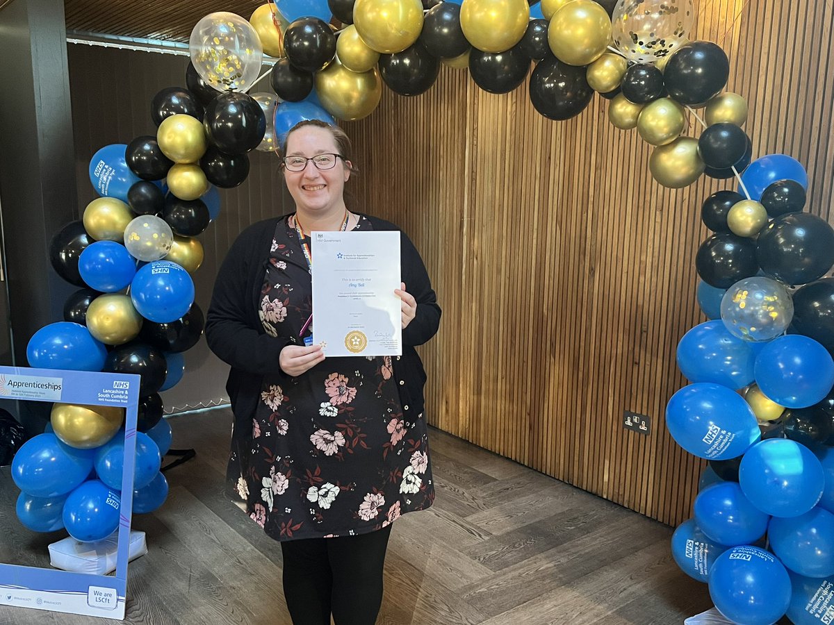 Amy Bell was the first Pharmacy apprentice in our team in 2017. Since then she has gone on to complete another apprenticeship to qualify as a professionally registered Pharmacy Technician! Well done Amy 🤩 #NWA2023 @WeAreLSCFT @AmybLCFT