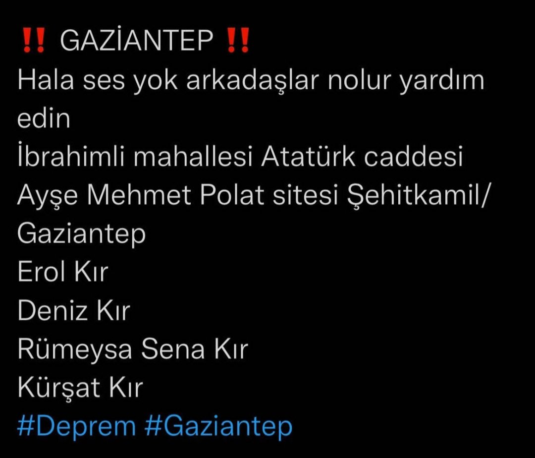 yasrkr's tweet photo. Allah aşkına yalvarıyoruz 
#deprem #Gaziantep https://t.co/R0VCT0tpCm
