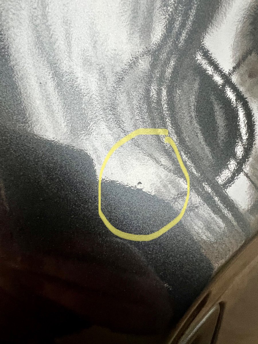 BehindHerDesk's tweet photo. @Honda - but I expect better from @Honda!  I have reached out to @AmericanHonda to a less than satisfactory response.  These
are not paint chips from transport;
they are a production problem.  A brand new car should not have to be painted and ‘fixed’.  This is simply unacceptable https://t.co/gLr0Qaq8qw
