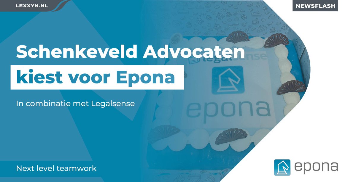 EponaLegal's tweet photo. Deze week is Schenkeveld Advocaten live gegaan met DMSforLegal in combinatie met Legalsense! Bij een livegang hoort natuurlijk #taart. Gefeliciteerd met de succesvolle livegang aan alle betrokkenen! https://t.co/wvZ1S8CZZX