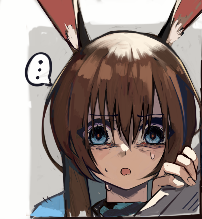 アークナイツ「あ。ふ～んwip#アークナイツ 」|ミディアムレア🐉お仕事Skeb募集中‼のイラスト