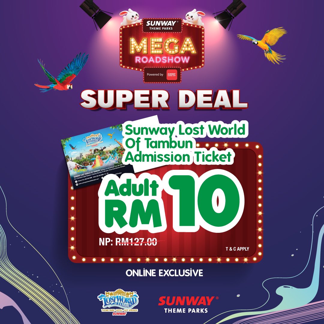 Sunway Lagoon on Twitter "‼️SUNWAY LAGOON TICKETS FOR ONLY RM30!!!‼️