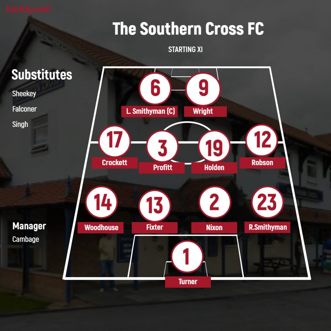 FT: New Marske FC 1-4 The Southern Cross 

⚽️ C. Wright
⚽️ L. Smithyman 
⚽️ S. Holden 
⚽️ J. Profitt 
🅰️ L. Smithyman 
🅰️ S. Holden 
🅰️🅰️ H. Robson

🏆 MOTM: J. Profitt 

Solid win today. On to the next against Three Fiddles 

<a href="/langbaurgh/">Manjaros Langbaurgh League</a>
#SCFC⚽️