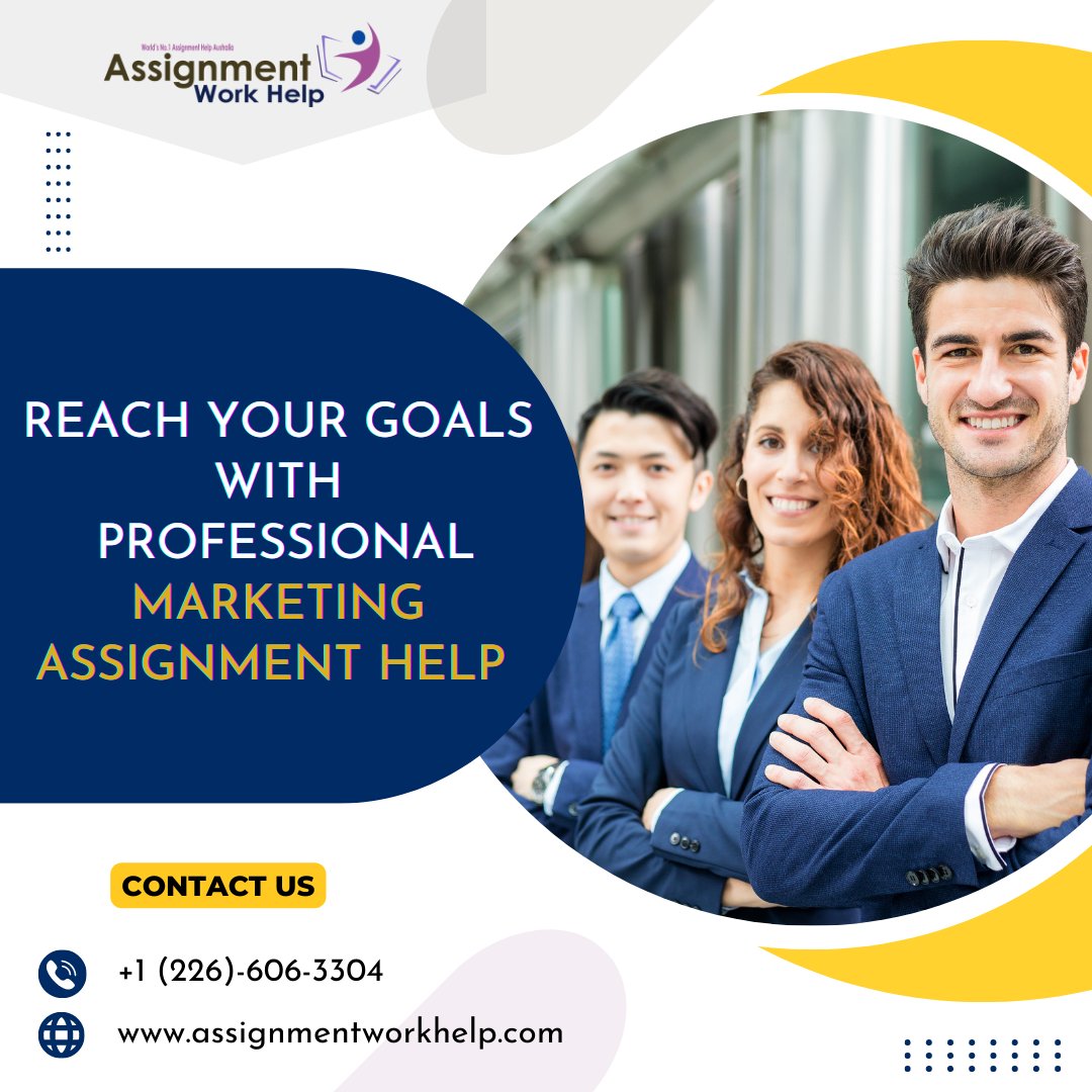 AWorkhelp's tweet image. Reach Your Goals with Professional Marketing Assignment Help.
Email us on: contact.assignmentworkhelp@gmail.com
WhatsApp:- +1 (226) 606 3304
#onlineassignment #assignmentservice #domyhomeworkforme #homeworkhelp #assignmentforstudents #assignmentworkhelp