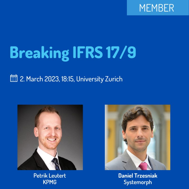 Systemorph's tweet photo. Meet us in person! @danieltrzesniak, our #IFRS17 Initiative Lead, co-hosts a talk with Petrik Leutert of @KPMG as part of the Swiss Risk Association 2023 #event calendar. 

See agenda and register: https://t.co/BvifP0rWvI

#financialreporting #technology #zurich #swissrisk https://t.co/ymsgODGa09