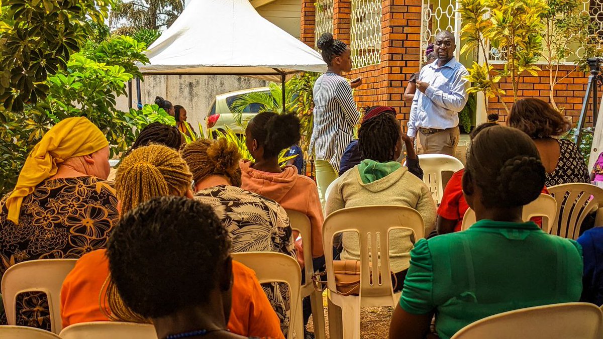 HAPPENING NOW!! 36 Women and Girls with Disabilities are undergoing a week-long Entrepreneurship and Skills Development Training at @Uganetlaw's Rising Woman GBV Shelter and Wellness Center. #UGANET4SocialJustice