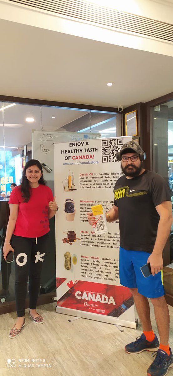 Head to @GoldsgymIndia in Bandra and Kandivali today and tomorrow for healthy #dietarychoices from 🇨🇦 #EatHealthwithCA
The response from our 💪🏽 friends this morning was overwhelming.

You can order these ingredients and more at amazon.in/canadastore