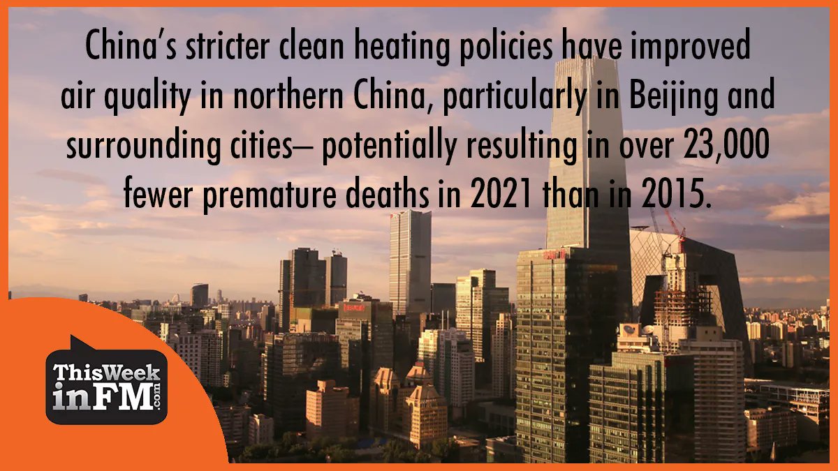 ThisWeekinFM's tweet image. China’s winter heating strategy has helped to prevent over 23,000 fewer premature deaths in 2021 than in 2015, a new study has revealed

Read more ➡️ 
twinfm.com/article/clean-… 

#AirQuality #CleanHeating #Beijing