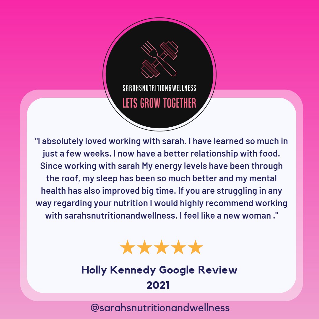 One of my first nutritional clients. If I was that good of a coach then, can you only imagine what I am like now ? 😄

sarahsnutritionandwellness.com 

#onlinecoach #nutritionalcoach #fitnesscoach #googlereview #5starreview #womenscoaching #womenshealth #vegan #healthyeating