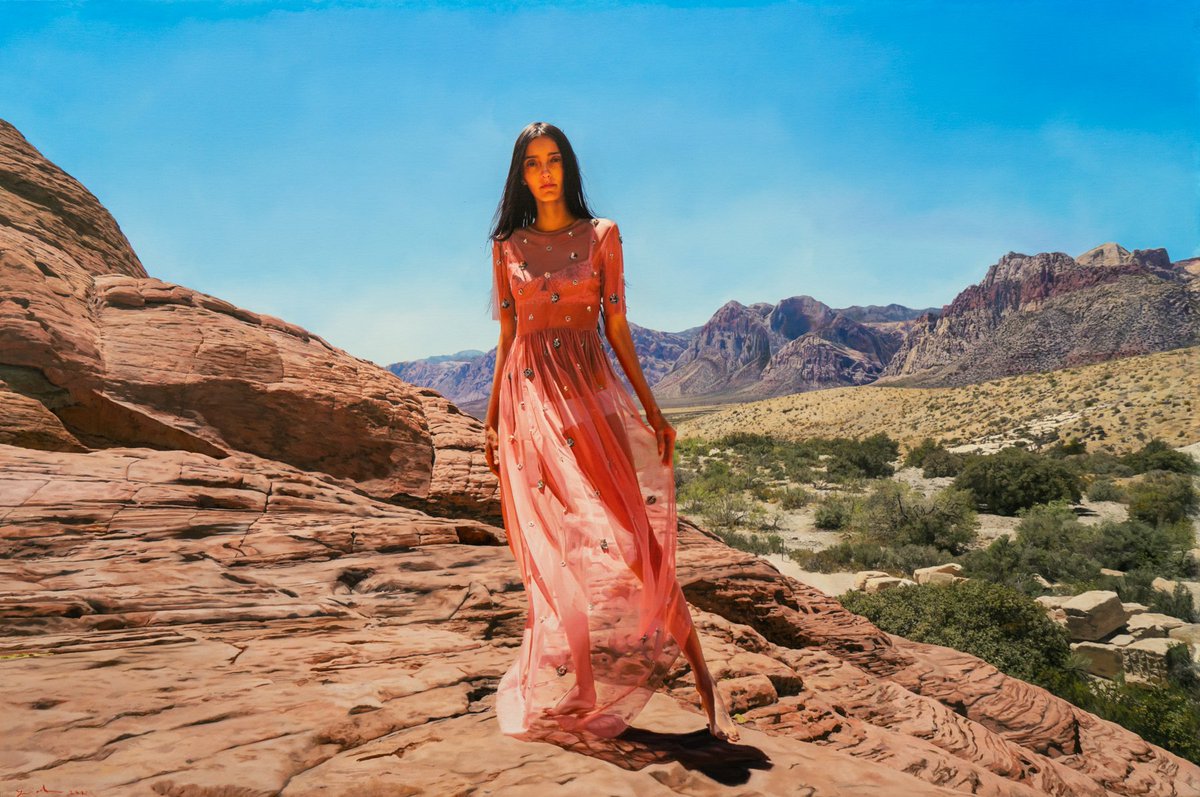 MantzurReuma's tweet photo. Some of the brilliant paintings by the Israeli artist Yigal Ozeri. You can meet him tomorrow at 3pm @NGMA https://t.co/RxyE8RhmPO