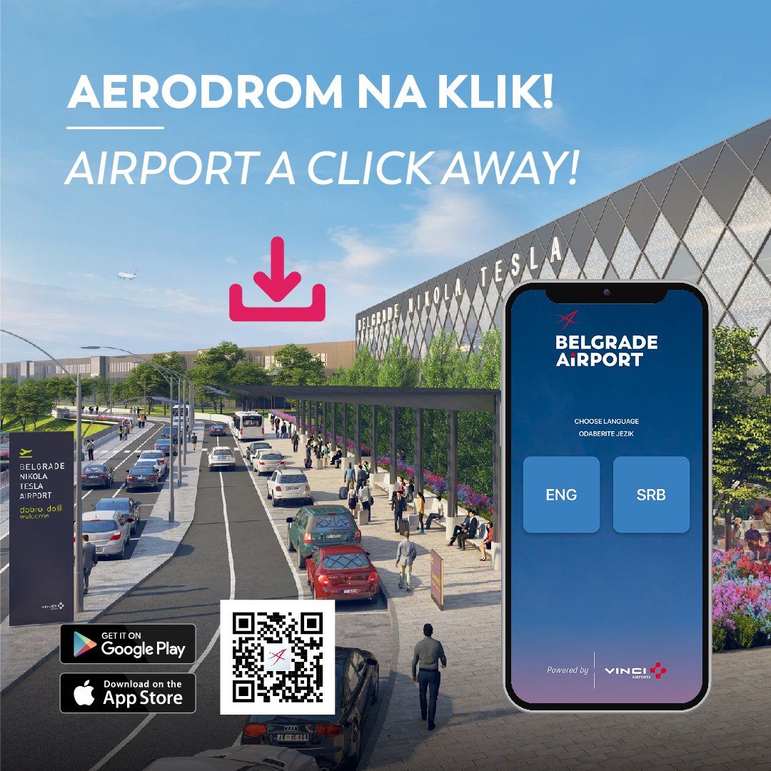 VINCI Airports on Twitter " ️📱 Belgrade airport's mobile app among