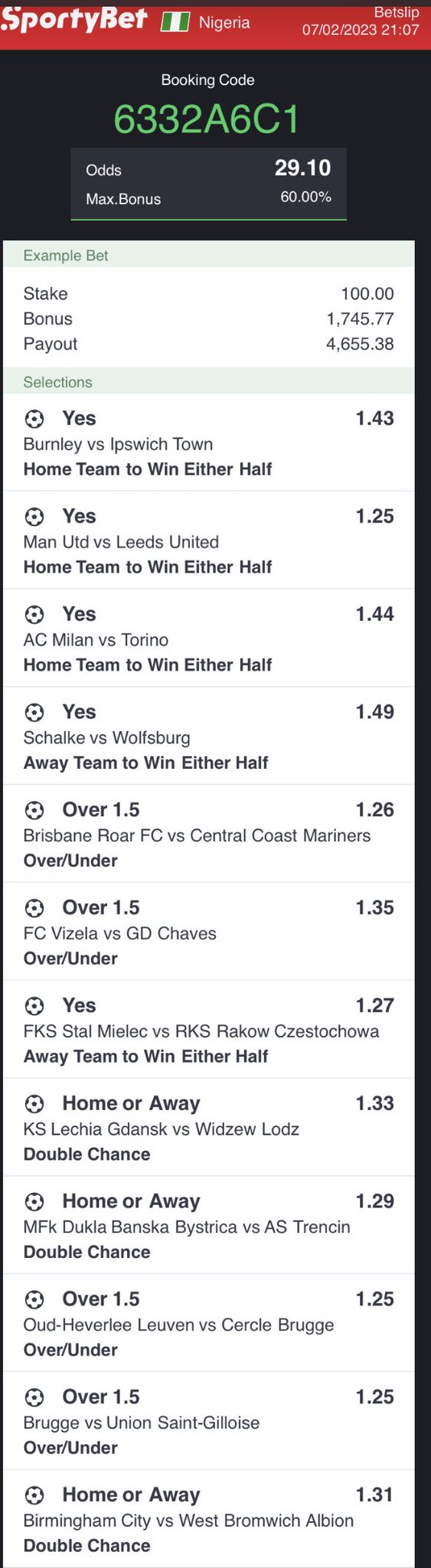 BK Sports on Twitter "Betodds1 30 odds edit thanks for the slip let