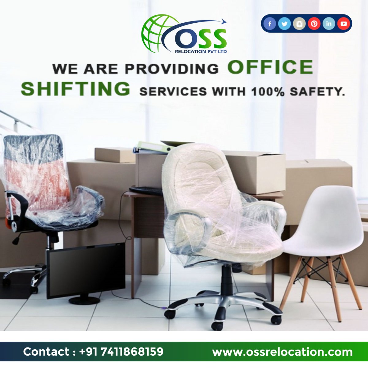 Moving your office to a new location?#OSSRelocation providing Office Shifting services with 100% Safety.
Our experts ensure a seamless and efficient transition for your business.
Contact us:- +91 7411868159
or visit ossrelocation.com

#moverandpackers #movers #relocators