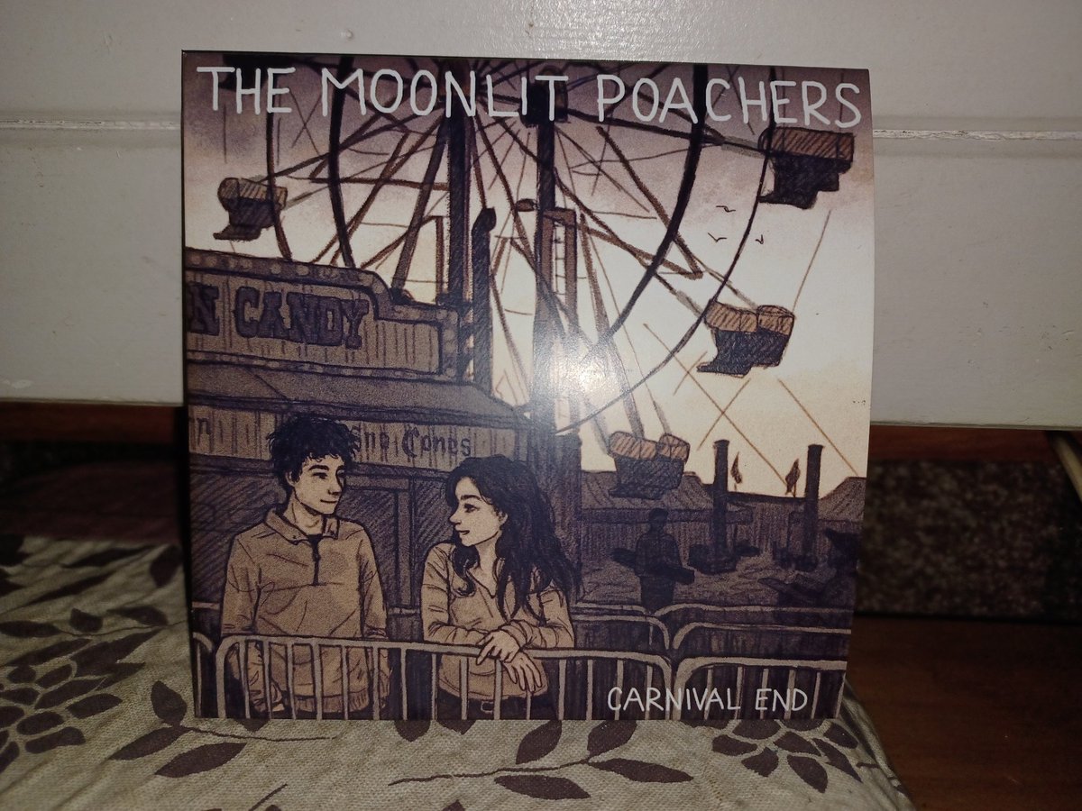 MoonlitPoachers's tweet photo. It's here, the CD of the new album Carnival End with beautiful artwork by Ursula Harvey.  Get it via our Facebook or Bandcamp pages.  Or message us here. https://t.co/bgaF1sNkSn