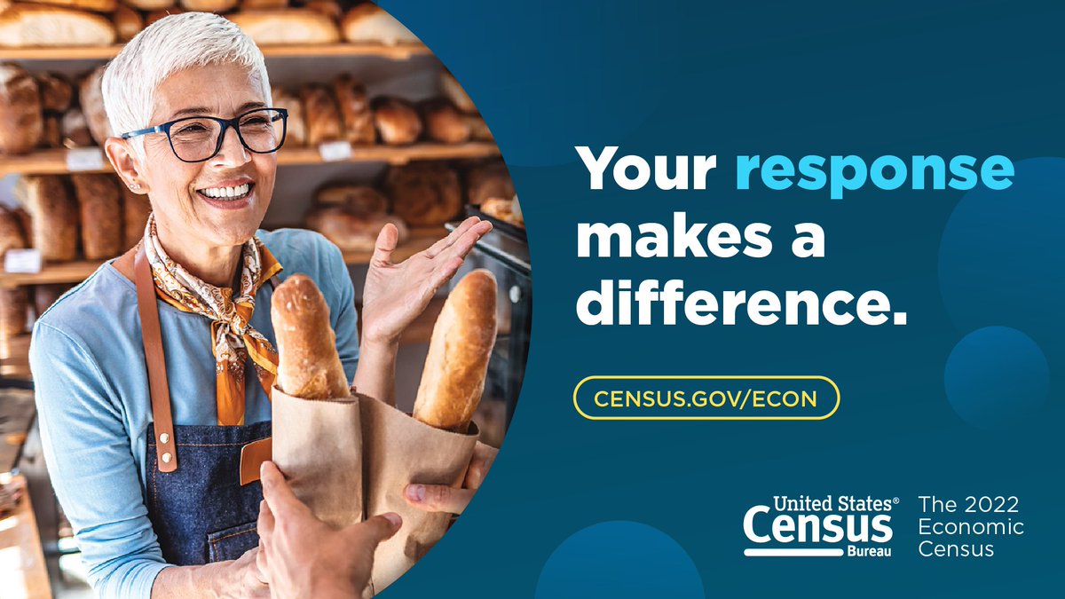 TheTaskForce's tweet photo. #DYK the @uscensusbureau measures U.S. businesses every 5 years? If your business is asked to participate in the 2022 Economic Census, respond by March 15. The #EconCensus is the most comprehensive measure of the U.S. economy. Learn more at https://t.co/QszIrvFpfj. https://t.co/jdtStz5j6B