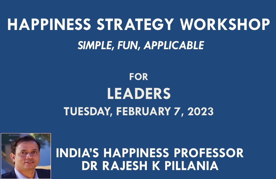 RajeshPillania's tweet photo. Today it was a great experinece to conduct a Happiness Strategy Workshop for leaders from diverse background.
#LeadershipWithHappiness #leadership #leaders #happiness #HappinessStrategy
#ProfPillaniaInsights #HappinessProfessor #IndiaHappinessGuru
#IndiaHappinessProfessor https://t.co/UTrzlY6dVP