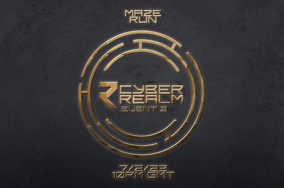 CyberRealmTech's tweet photo. 🚨EVENT 2 TONIGHT🚨

🕸MAZE RUN🕸
Join us tonight and navigate yourself through the Maze🕵🏽‍♂️

-Open to Public
-Multiple Prizes
-Download file released 10PM GMT

Discord - https://t.co/ZtkIrG0PbD

#NFT #NFTs #Web3 https://t.co/XRtVk5XCZn