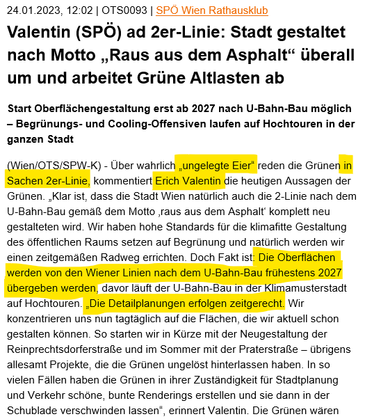 ulrich_leth's tweet photo. Ihr erinnert euch an die Aussagen von Erich Valentin (@SP_Wien), dass es noch keine Pläne zur Umgestaltung der Zweierlinie gibt, weil es dafür viel zu früh sei (s. OTS)?
Turns out - das war gelogen. Im 1. Bezirk wurden Pläne schon im Juni 22 vorgestellt.
https://t.co/QtoEPgva82 https://t.co/2O7qYdjQmq