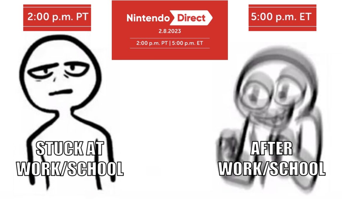 The Nintendo Direct timezone difference strikes again