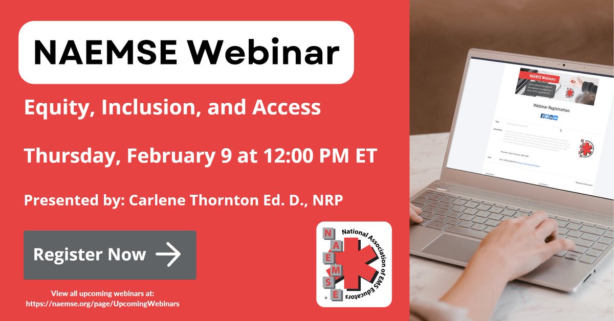 Join us for a #webinar this Thursday to hear from Dr. Carlene Thornton as she explores promising recruitment practices, ways to foster an #inclusive environment, and options to overcome access challenges in your program. Register here: us06web.zoom.us/webinar/regist…