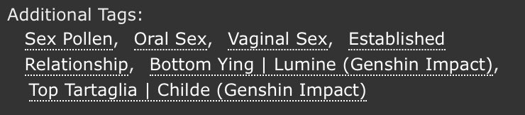 capiterror's tweet photo. not in the jungle safety handbook
🌺 #chilumi
🌺 explicit; 2,347 words

"So was that an aphrodisiac flower? Is that why I’m feeling warm? Or is it because you’re stripping?”

https://t.co/qT3HIDCUYq https://t.co/vyqVfDGUGZ