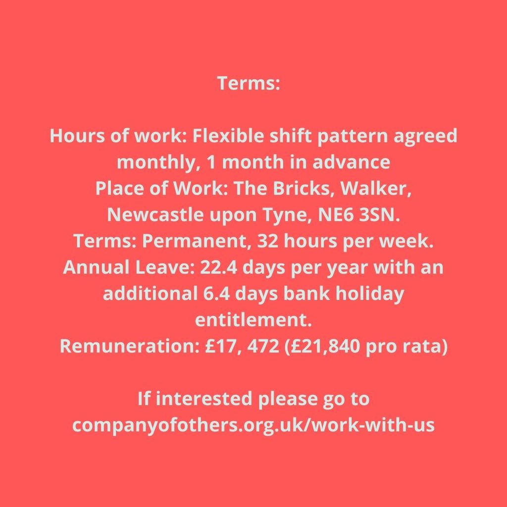 company_others's tweet photo. 🪩Come and work in dance🪩
A lush role for someone who loves to be organised, make things happen and work creatively!
4 days pw / £17, 472 / Training / Support or Mentor provided.
#ArtsJobs #Dance #CharityJobs #CommunityOfOthers #WorkWithUs https://t.co/xxmlPCAUAu
