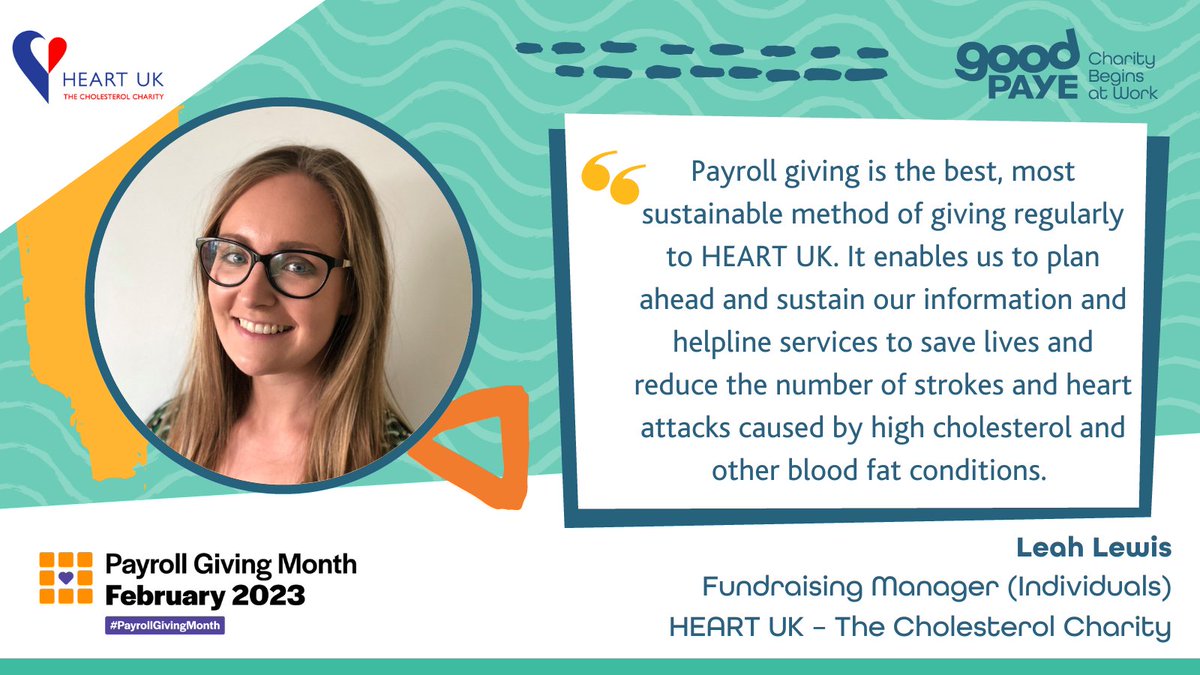 Why not also use the month to support @heartukcharity with a #payrollgiving donation? Leah Lewis, Fundraising Manager at Heart UK highlights how giving through your payroll allows the charity to plan ahead and save more lives. 👉 bit.ly/3l0vQ2Q

#PayrollGivingMonth