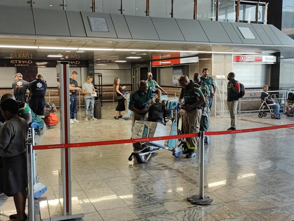 All the individuals including paramedics in this photo are flying to turkey to provide a helping hand after the earth quake. Awesome! #Giftofthegivers #southafrica