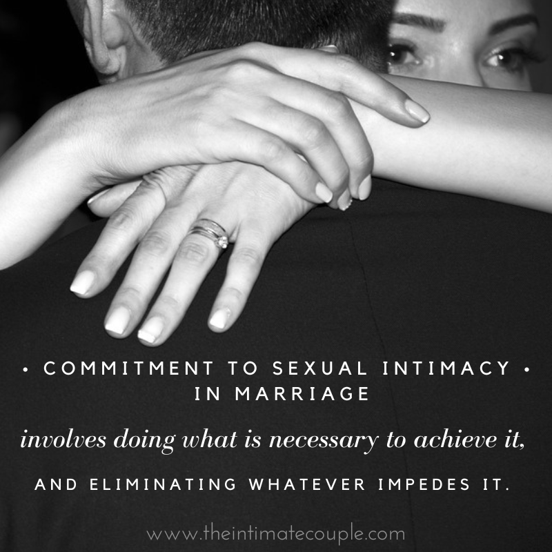 Tell your spouse you are committed to helping achieve sexual intimacy in your marriage.