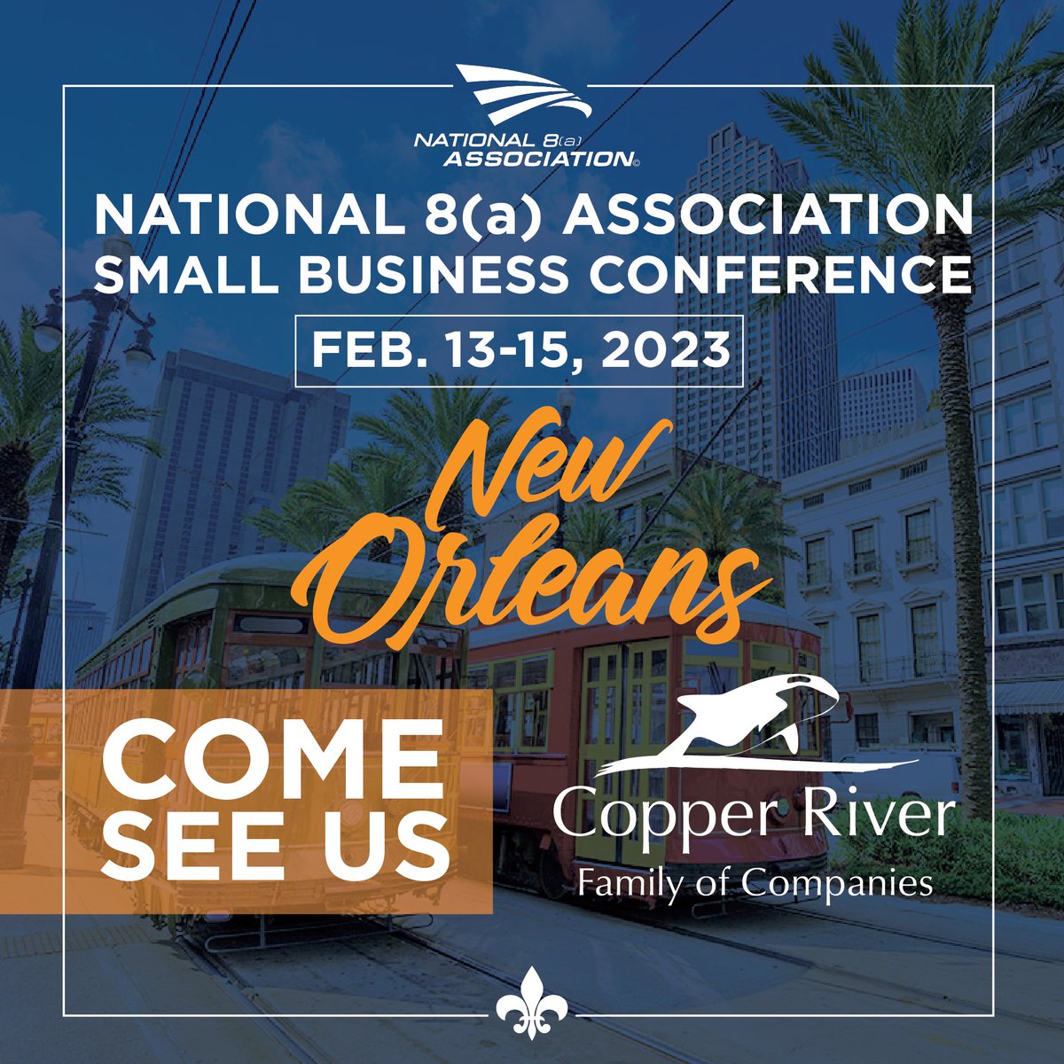 Next week we will be at the National 8(a) Association 2023 Small Business Conference in New Orleans! Stop by our booth to learn more about our services and the Family of Companies. #N8aSBC2023 #8acompany okt.to/iVCQ6W