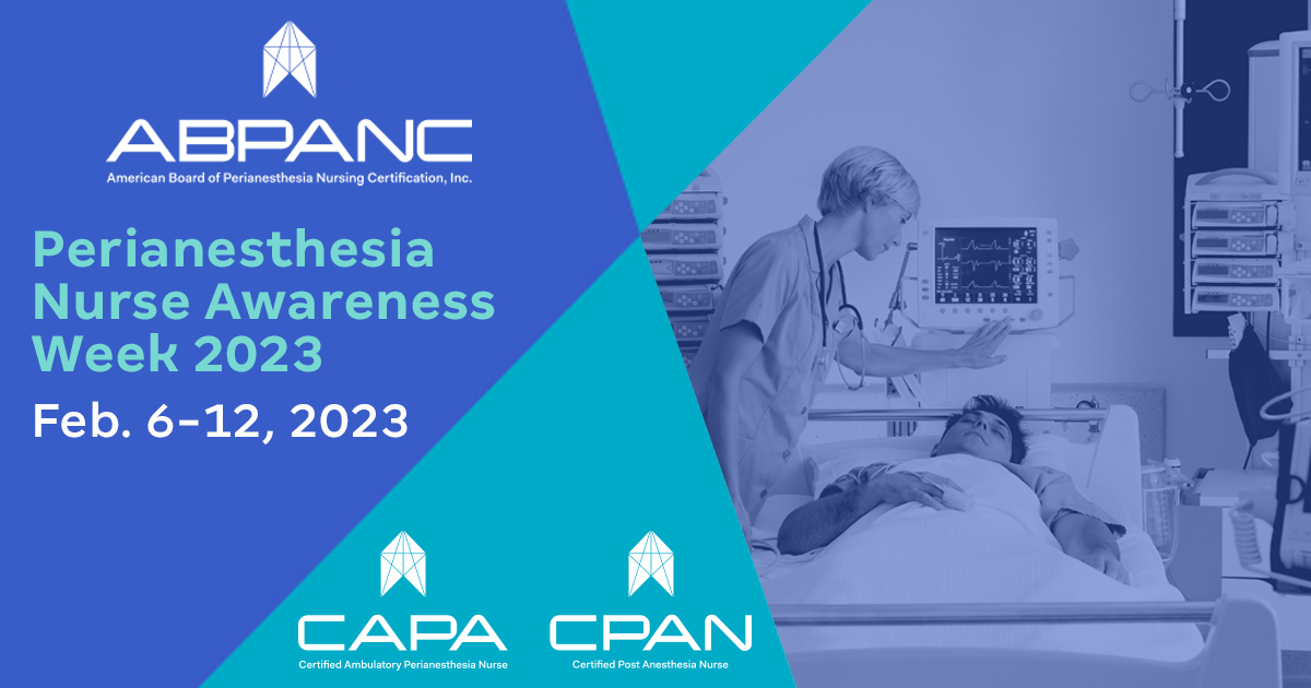 abpanc's tweet photo. Happy #PANAW! Perianesthesia nursing isn't a setting; it's the specialty care you provide. Includes care coordination, direct patient care, education, informatics, leadership, quality improvement &amp; more: https://t.co/3fs6Y4HQBT
 #Nursing #RN #Perianesthesia #CPAN #CAPA https://t.co/oOAXJfNzP0