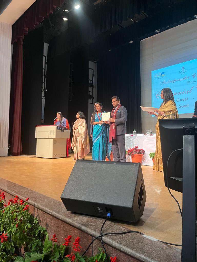 amitabhk87's tweet photo. Delighted to be a part of the centennial college day celebrations of DU's oldest women's college, Indraprastha College @ipcollegedu. It was a privilege to share my thoughts with young women students, who undoubtedly will be the leaders of tomorrow. Spoke on Women Led Development https://t.co/EWMWhX8xoM