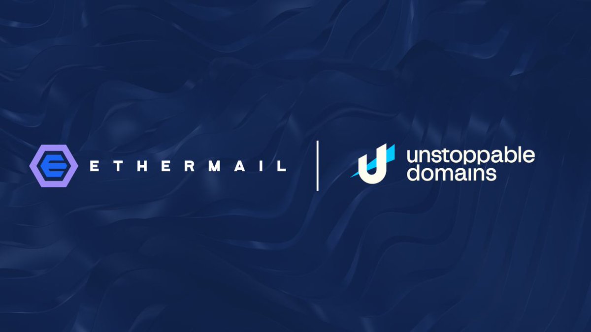 🚨BREAKING NEWS🚨 As reported by @BTCTN, today we’ve announced our integration with <a href="/unstoppableweb/">Unstoppable Domains</a>, extending the reach of our Web3 email solution to their rapidly expanding community! Claim your custom #Web3 digital identity now! news.bitcoin.com/ethermail-inte…
