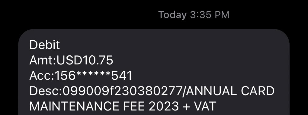 It is a FRAUDULENT ACT! to charge card maintenance fee on accounts without a debit card! <a href="/myaccessbank/">Access Bank Plc</a> please kindly reverse my money before I use full force! Thanks 🙏