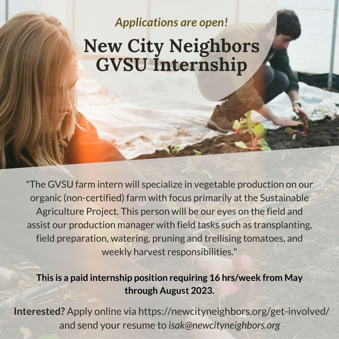 gvsusap's tweet photo. Are you looking for a summer internship? Applications are now open for Summer 2023 SAP internships, as well as the New City Neighbors GVSU Internship. For more information and to apply online visit the link in our bio  🤝 https://t.co/Ym58BK9lTa