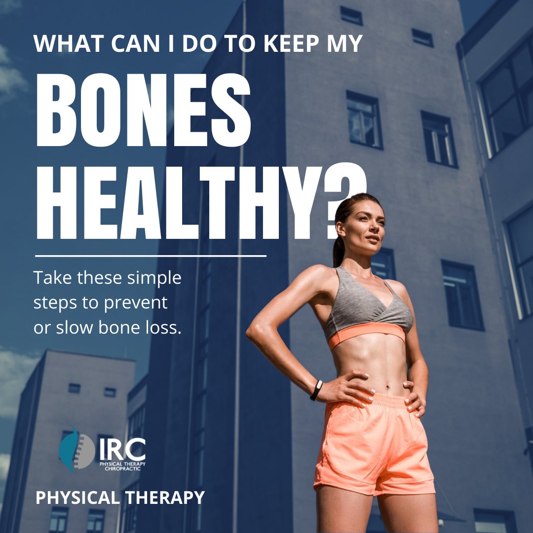 ircclinic's tweet photo. There are many things we can do to keep our bones healthy and strong. Eating foods rich in calcium and vitamin D, exercising, and having good health habits help keep our bones healthy.
Make your appointment today!
Call (972) 232-2227 ☎️
#ircclinic #physicaltherapy #dfw #health https://t.co/x6IETbiBXx