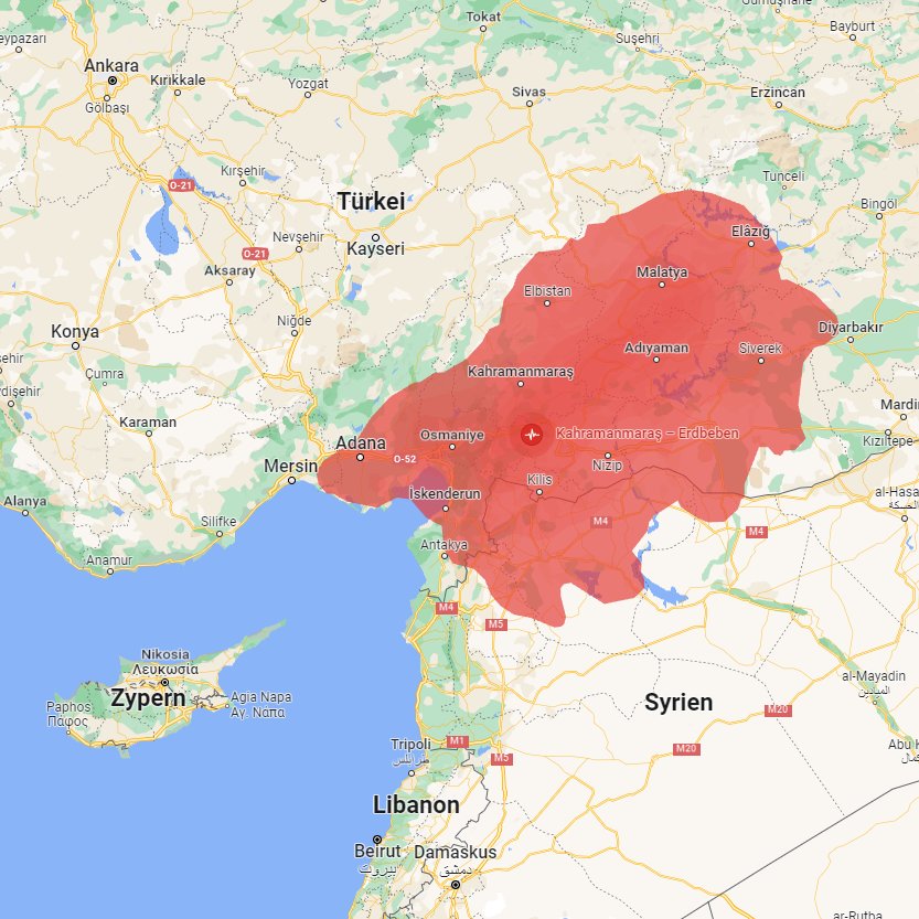 Monika Glauser (@monikaglauser) on Twitter photo Auf Google Maps sieht man gross und rot das Gebiet, das vom Erdbeben getroffen wurde. Syrien könnte man nochmal einfärben, weil dort Bürgerkrieg herrscht. Was heisst die Doppelkatastrophe für das Land? Heute bei #Newsplus srf.ch/audio/news-plu… <a href="/raphaelguenther/">Raphaël Günther</a> <a href="/aerztederwelt/">Ärzte der Welt</a> Auf Google Maps sieht man gross und rot das Gebiet, das vom Erdbeben getroffen wurde. Syrien könnte man nochmal einfärben, weil dort Bürgerkrieg herrscht. Was heisst die Doppelkatastrophe für das Land? Heute bei #Newsplus srf.ch/audio/news-plu… <a href="/raphaelguenther/">Raphaël Günther</a> <a href="/aerztederwelt/">Ärzte der Welt</a>